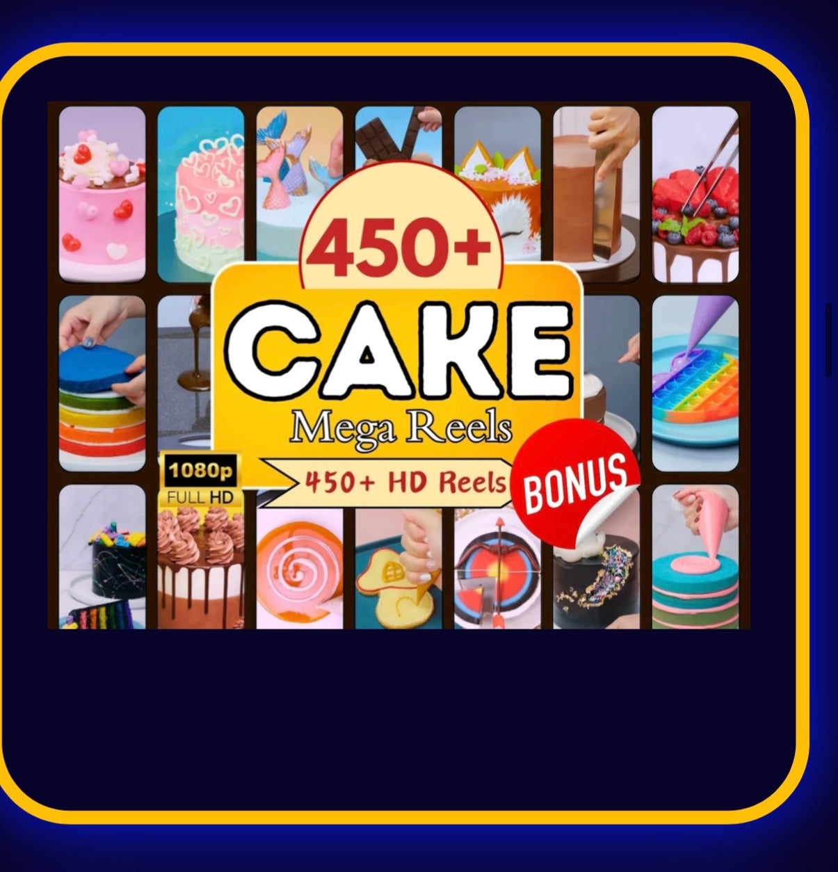 450+ cake mega reels