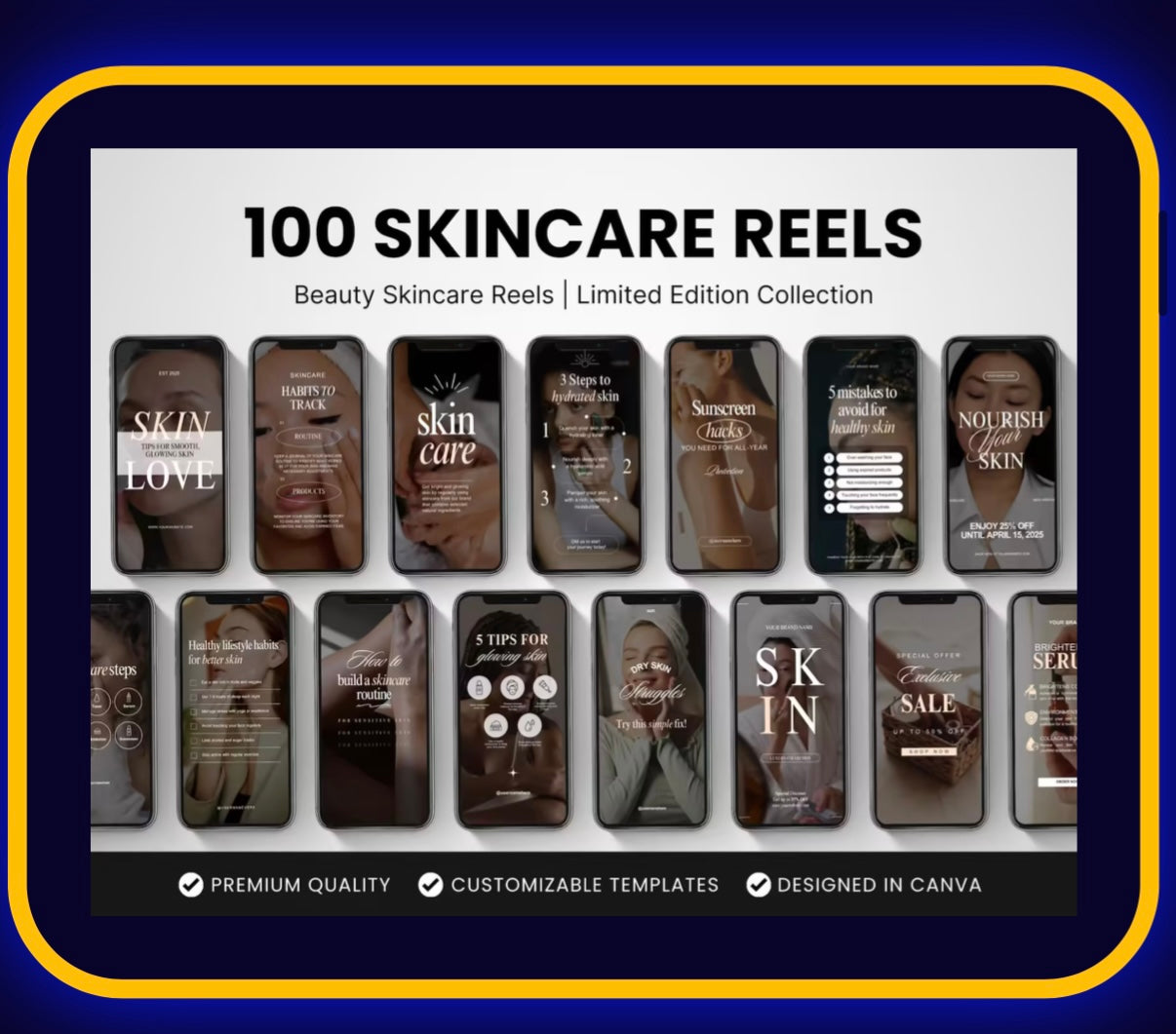 100 skincare reels