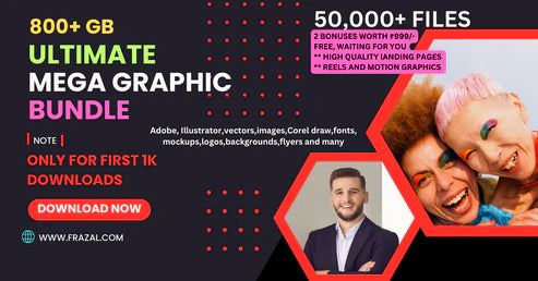 800+ GB Mega "Ultimate Graphic Bundle"