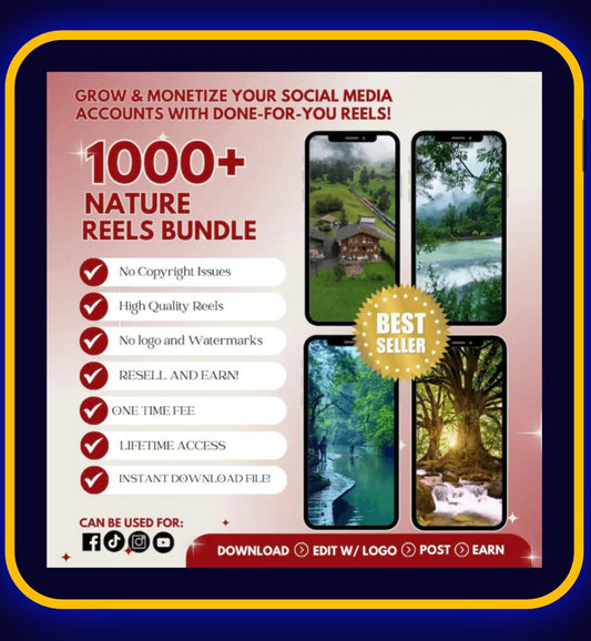 1000+ nature reels bundle