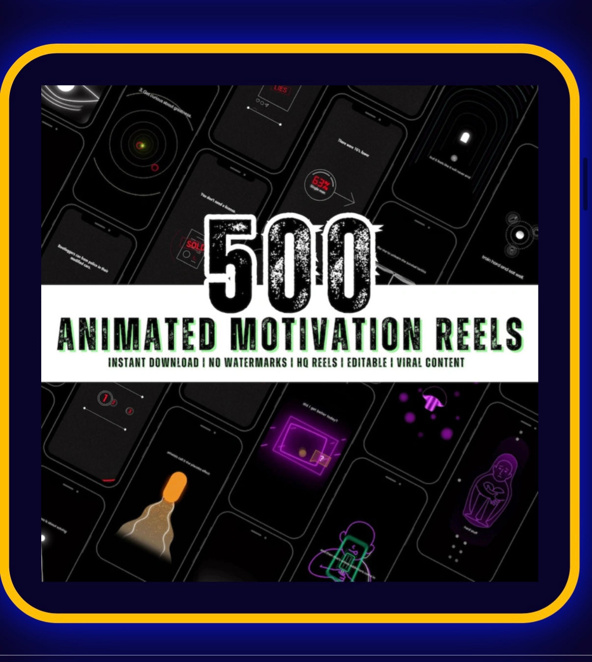 500+ animated motivational reels