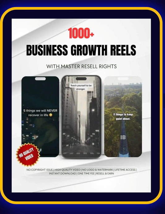 1000+ business growth reels