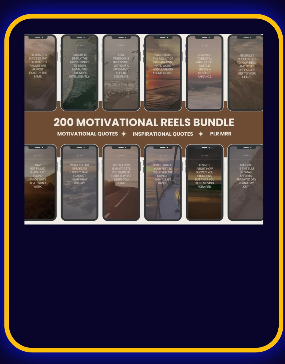 200+ motivational reels bundle